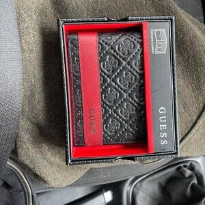 Men's  Genuine Leather Slim ID window, 2 slip pockets Bifold Wallet